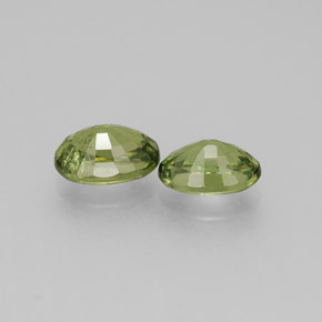 Demantoid Garnet Gemstone in 6 x 4 mm (calibrated) Size for Sale, Demantoid Garnet Stone in Golden Green Color