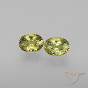 0.65ctw Natural Greenish Yellow Demantoid Garnet, Oval, VVS-VS
