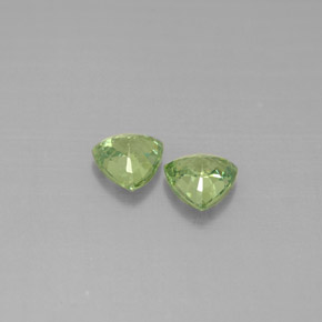 Demantoid Garnet Gemstone in 4.8 x 4.6 mm Size for Sale, Demantoid Garnet Stone in Green Color
