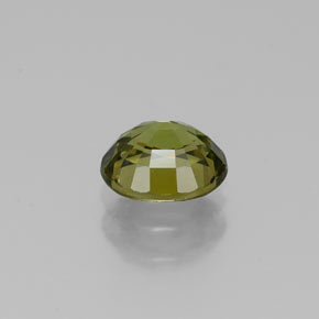 Demantoid Garnet Gemstone in 6.1 x 5.2 mm Size for Sale, Demantoid Garnet Stone in Golden Green Color