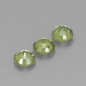 Demantoid Garnet Gemstones in 4.3 mm Size for Sale, Demantoid Garnet Stones in Green Color