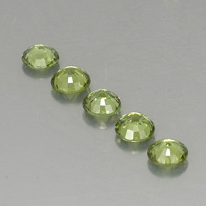 Demantoid Garnet Gemstone in 4.3 mm Size for Sale, Demantoid Garnet Stone in Green Color