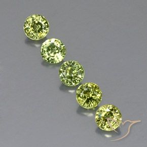 1.48ctw Natural Light Lively Green Demantoid Garnet, Round, VVS-VS