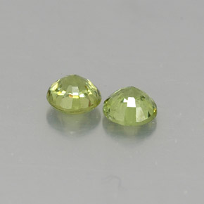 Demantoid Garnet Gemstone in 3.5 mm (calibrated) Size for Sale, Demantoid Garnet Stone in Green Color