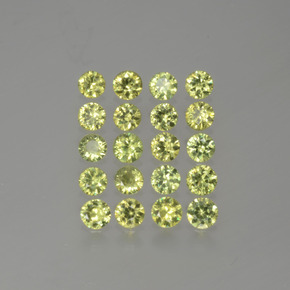 2ct Diamond-Cut Golden Green Demantoid Garnet for sale thumb image of 2ct Diamond-Cut Golden Green Demantoid Garnet (ID: 385645)