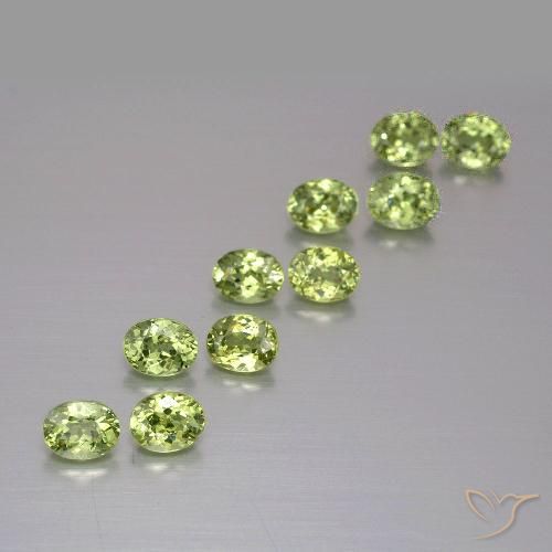 2.54ctw Natural Medium Green Demantoid Garnet, Oval, VS