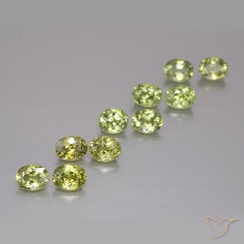2.40ctw Natural Warm Earthy Green Demantoid Garnet, Oval, VS