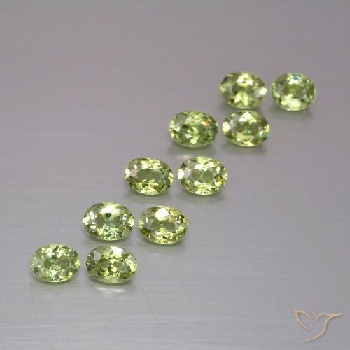 1.92ctw Natural Olive Green Demantoid Garnet, Oval, VS