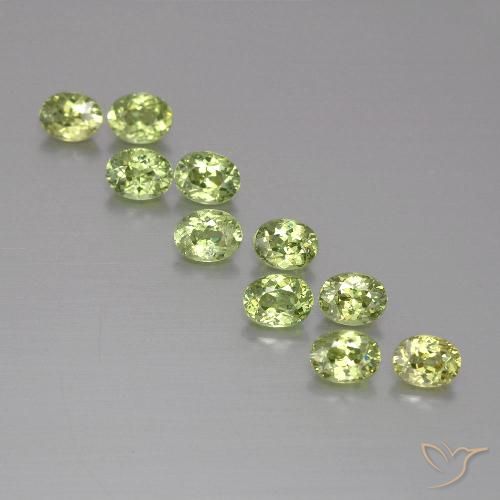 2.08ctw Natural Olive Green Demantoid Garnet, Oval, VS