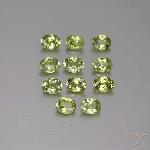 1.83ctw Natural Olive Green Demantoid Garnet, Oval, VS