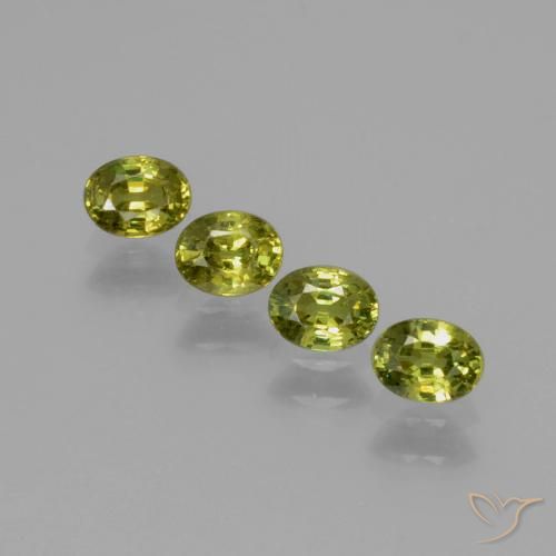1.02 ct Oval Cut Demantoid Garnet, 4.2 x 3.2 mm From Namibia, Photo A
