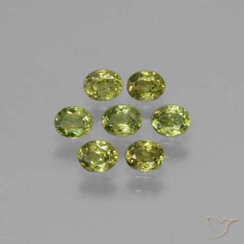 1.50ctw Natural Yellowish Green Demantoid Garnet, Oval, VS