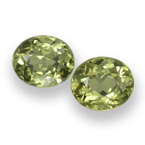 0.5ct Oval Facet Golden Green Demantoid Garnet Gem for sale 0.5ct Oval Facet Golden Green Demantoid Garnet Gem (ID: 458149)