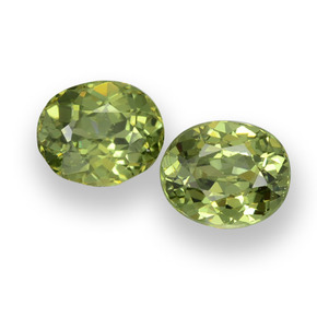 0.5ct Oval Facet Golden Green Demantoid Garnet for sale thumb image of 0.5ct Oval Facet Golden Green Demantoid Garnet (ID: 458153)