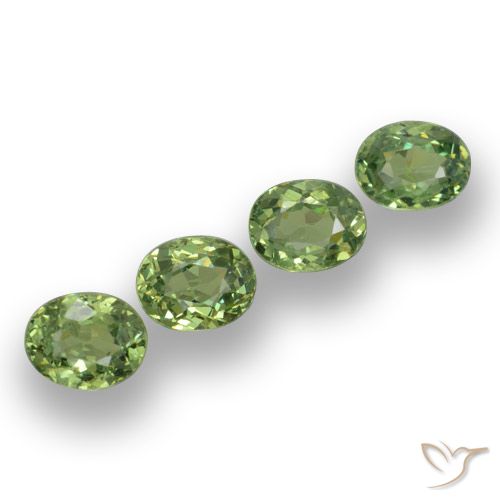 1.42ctw Natural Forest Green Demantoid Garnet, Oval, VS