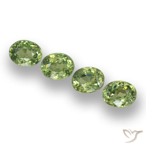 1.31ctw Natural Warm Green Demantoid Garnet, Oval, VS