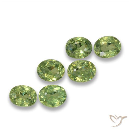 1.81ctw Natural Warm Green Demantoid Garnet, Oval, VS