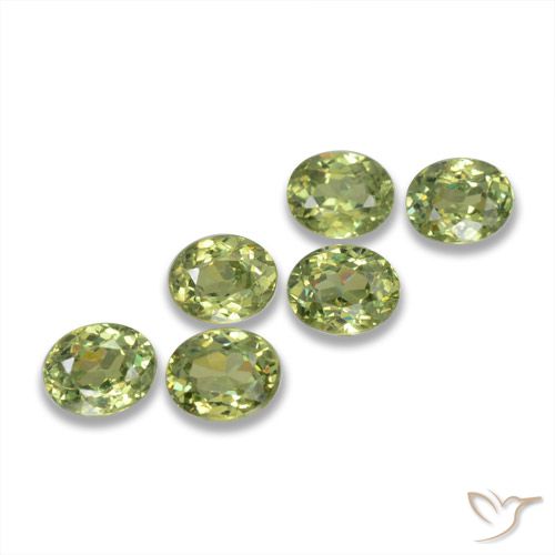 1.98ctw Natural Yellowish Green Demantoid Garnet, Oval, VS