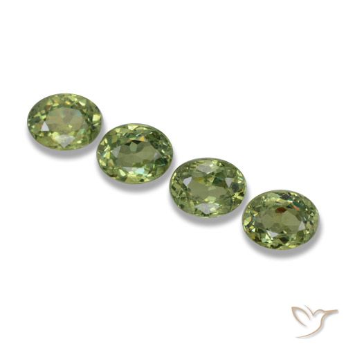 1.23 ct Oval Cut Demantoid Garnet, 4.4 x 3.5 mm From Namibia, Photo A