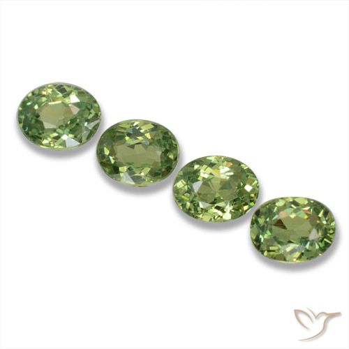1.14ctw Natural Warm Green Demantoid Garnet, Oval, VS