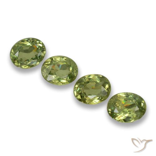 1.14 ct Oval Cut Demantoid Garnet, 4.3 x 3.4 mm From Namibia, Photo A