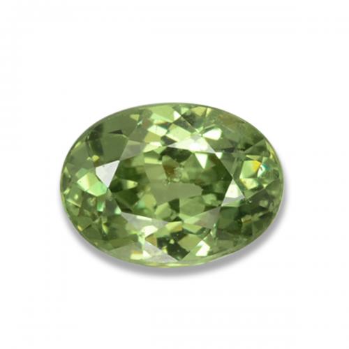 Verde medio Granate Demantoide Gema - 0.7ct Forma ovalada (ID: 458306)