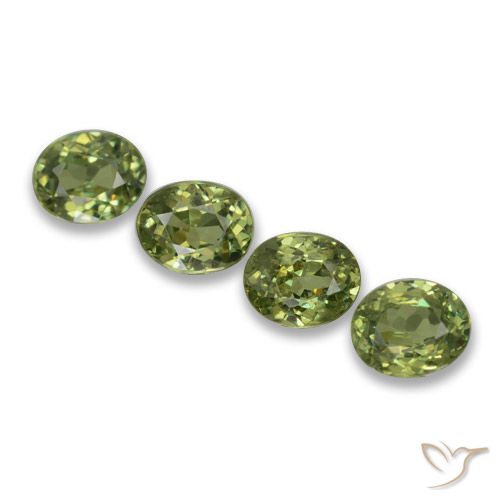 1.57ctw Natural Light Forest Green Demantoid Garnet, Oval, VS