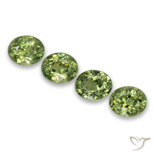 1.86ctw Natural Warm Green Demantoid Garnet, Oval, VS