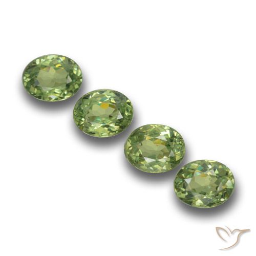 1.18ctw Natural Warm Green Demantoid Garnet, Oval, VVS-VS