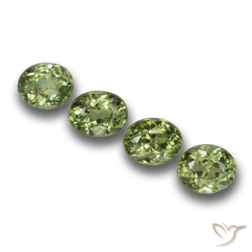 1.32ctw Natural Light Forest Green Demantoid Garnet, Oval, VS