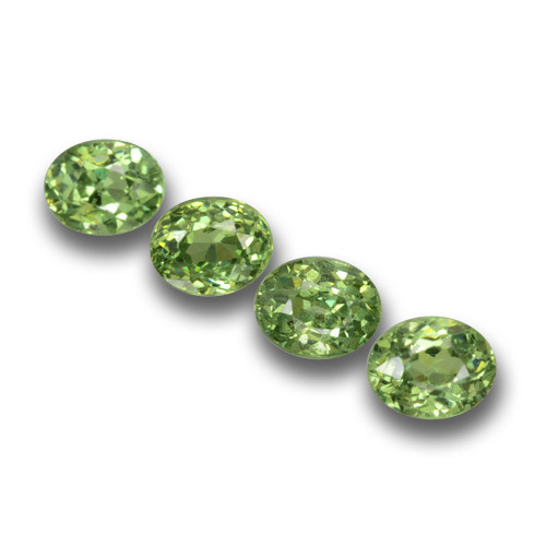 Medium Green Demantoid Garnet Gem - 0.3ct Oval Facet (ID: 458409)