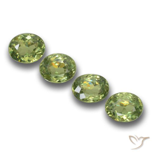 1.27 ct Oval Cut Demantoid Garnet, 4.5 x 3.5 mm From Namibia, Photo A