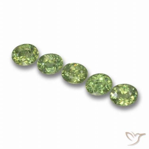 1.77ctw Natural Warm Green Demantoid Garnet, Oval, VS