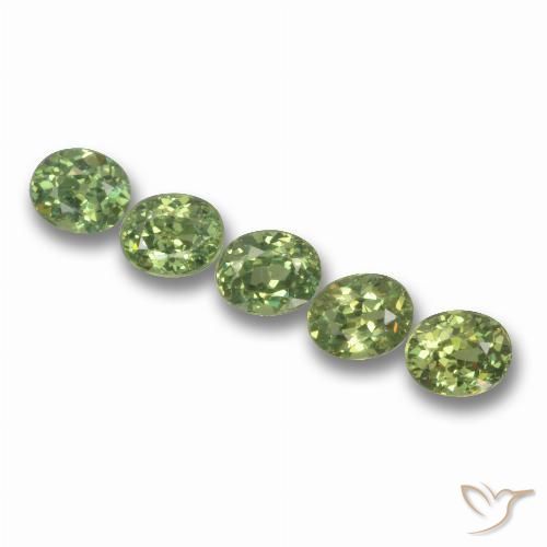 1.82ctw Natural Warm Green Demantoid Garnet, Oval, VS