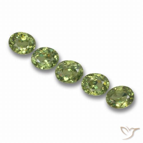 1.96ctw Natural Warm Green Demantoid Garnet, Oval, VS