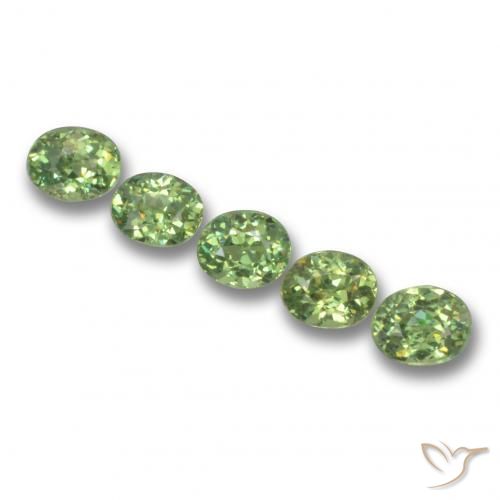 1.84ctw Natural Warm Green Demantoid Garnet, Oval, VS, Photo A