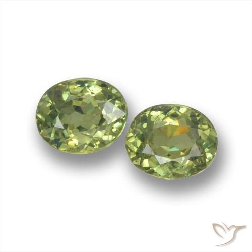 0.84 ct Oval Cut Demantoid Garnet, 4.8 x 4 mm From Namibia, Photo A