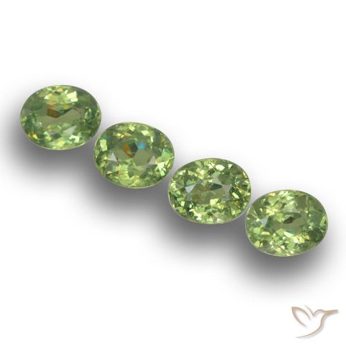 1.52ctw Natural Warm Green Demantoid Garnet, Oval, VS