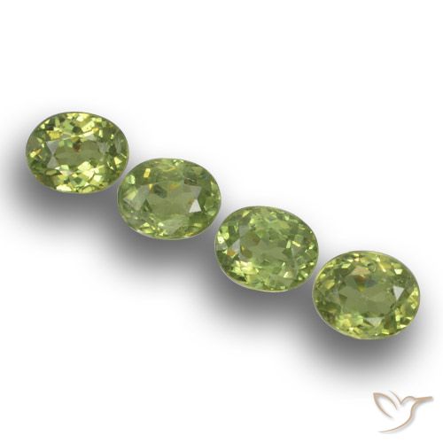 1.46 ct Oval Cut Demantoid Garnet, 4.7 x 3.8 mm From Namibia, Photo A