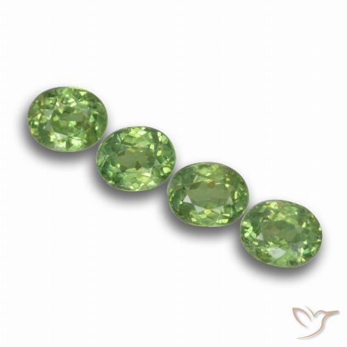 1.48ctw Natural Warm Green Demantoid Garnet, Oval, VS