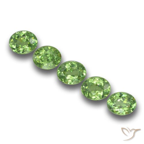 1.74ctw Natural Warm Green Demantoid Garnet, Oval, VS