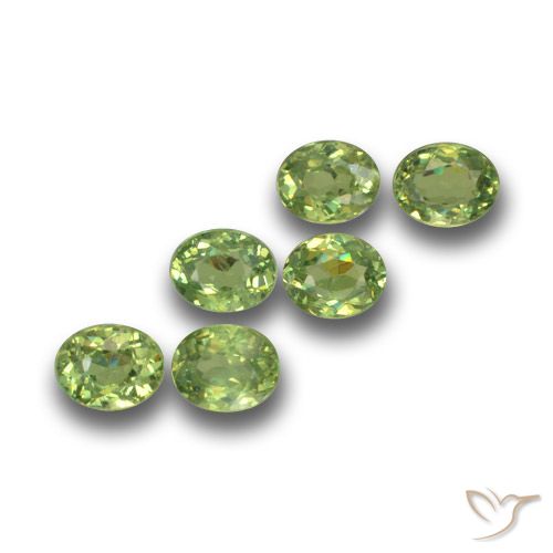 1.79ctw Natural Warm Green Demantoid Garnet, Oval, VS