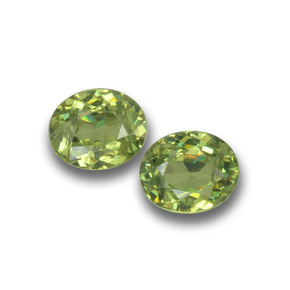 0.5ct Oval Facet Golden Green Demantoid Garnet Gem for sale 0.5ct Oval Facet Golden Green Demantoid Garnet Gem (ID: 458683)