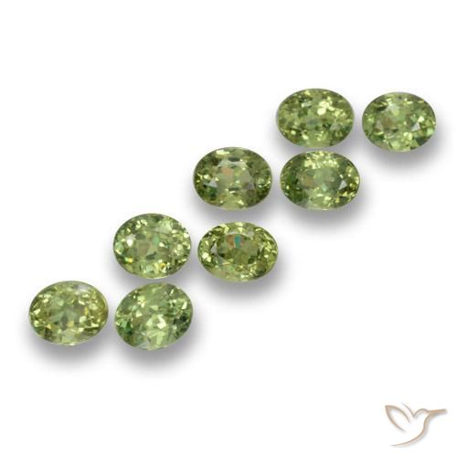 2.60ctw Natural Warm Green Demantoid Garnet, Oval, VS