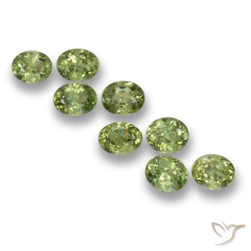 Best Demantoid Garnets for a Multi Gemstone Ring | Matching Size and Color