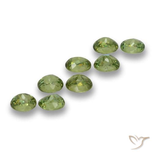 Best Demantoid Garnets for a Multi Gemstone Ring | Matching Size and Color