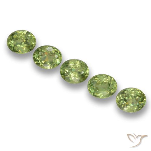 2.02ctw Natural Medium Green Demantoid Garnet, Oval, VS