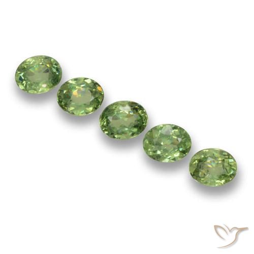 1.49ctw Natural Warm Green Demantoid Garnet, Oval, VS
