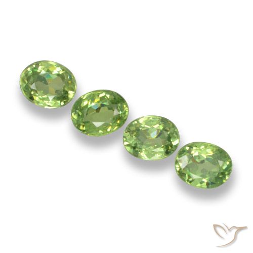 1.08ctw Natural Warm Green Demantoid Garnet, Oval, VS