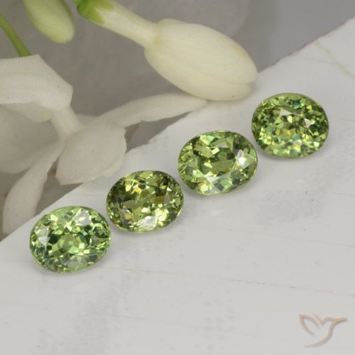 1.67ctw Natural Forest Green Demantoid Garnet, Oval, VVS-VS